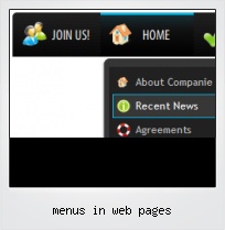 Menus In Web Pages