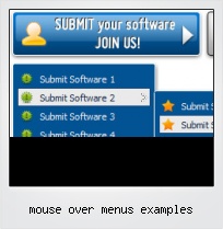 Mouse Over Menus Examples