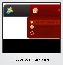 Mouse Over Tab Menu