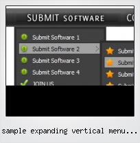 Sample Expanding Vertical Menu Navigation Free