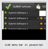 Side Menu Bar In Javascript