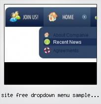 Site Free Dropdown Menu Sample Download