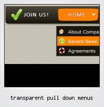 Transparent Pull Down Menus