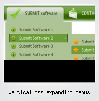 Vertical Css Expanding Menus