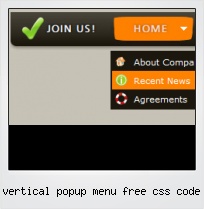 Vertical Popup Menu Free Css Code