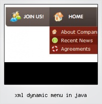 Xml Dynamic Menu In Java