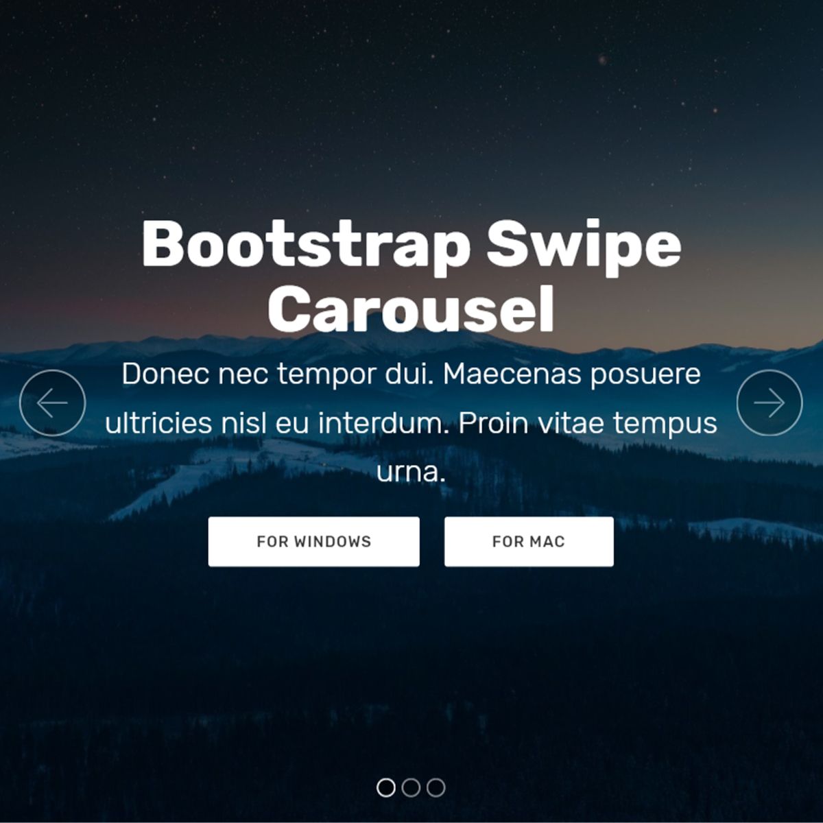 HTML Bootstrap Photo Carousel