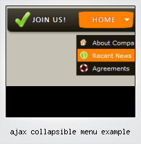 Ajax Collapsible Menu Example