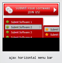 Ajax Horizontal Menu Bar