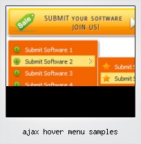 Ajax Hover Menu Samples