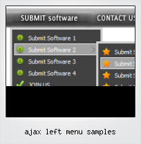 Ajax Left Menu Samples