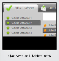 Ajax Vertical Tabbed Menu