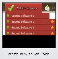 Create Menu In Html Code