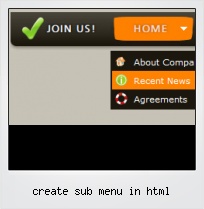 Create Sub Menu In Html