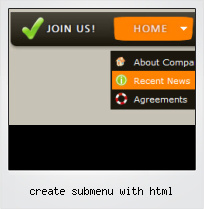 Create Submenu With Html