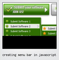 Creating Menu Bar In Javascript