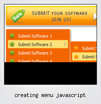 Creating Menu Javascript