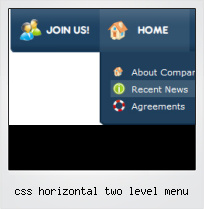 Css Horizontal Two Level Menu