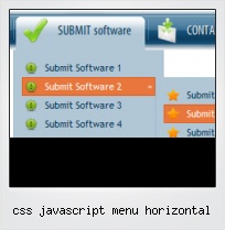 Css Javascript Menu Horizontal