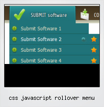 Css Javascript Rollover Menu
