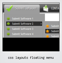 Css Layouts Floating Menu