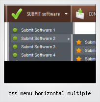 Css Menu Horizontal Multiple