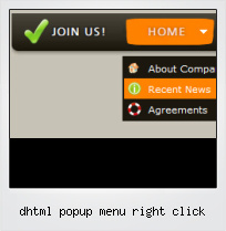 Dhtml Popup Menu Right Click