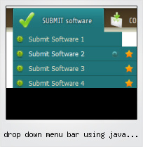 Drop Down Menu Bar Using Java Script