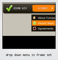 Drop Down Menu In Frame Set