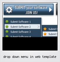 Drop Down Menu In Web Template