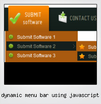 Dynamic Menu Bar Using Javascript