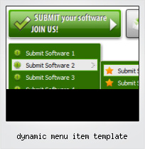 Dynamic Menu Item Template