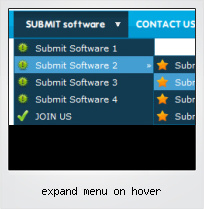 Expand Menu On Hover