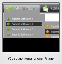 Floating Menu Cross Frame