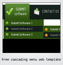 Free Cascading Menu Web Template