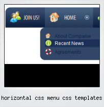 Horizontal Css Menu Css Templates