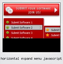 Horizontal Expand Menu Javascript