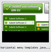 Horizontal Menu Templates Java Script