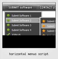 Horizontal Menus Script