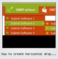 How To Create Horizontal Drop Down Menu