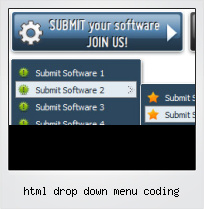Html Drop Down Menu Coding