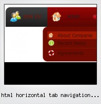 Html Horizontal Tab Navigation Menu