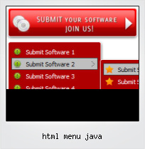 Html Menu Java