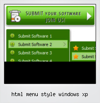 Html Menu Style Windows Xp