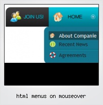 Html Menus On Mouseover