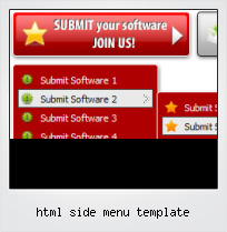 Html Side Menu Template