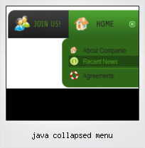 Java Collapsed Menu