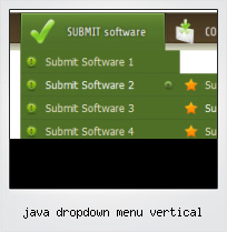 Java Dropdown Menu Vertical
