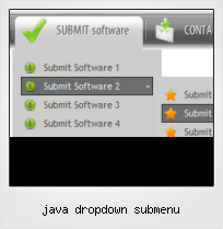Java Dropdown Submenu