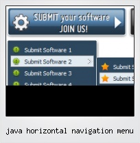 Java Horizontal Navigation Menu